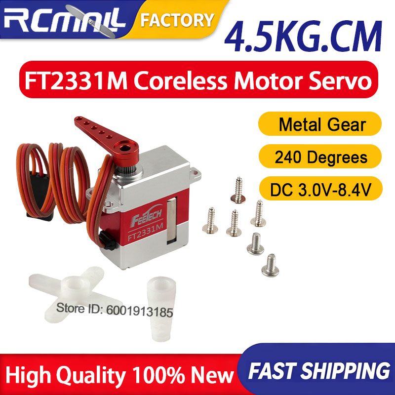 Robot Arm Motor - Microservo digital FT2331M de 4.5 kg
