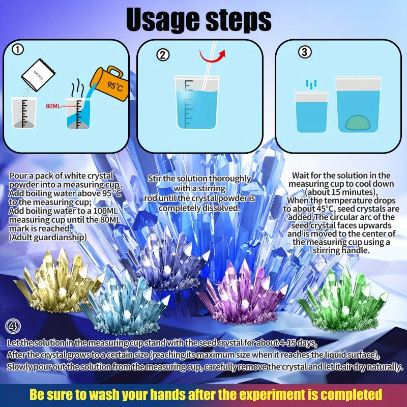 Kit de Cultivo de Cristales He - Crystal Growing Kit reseña y precio